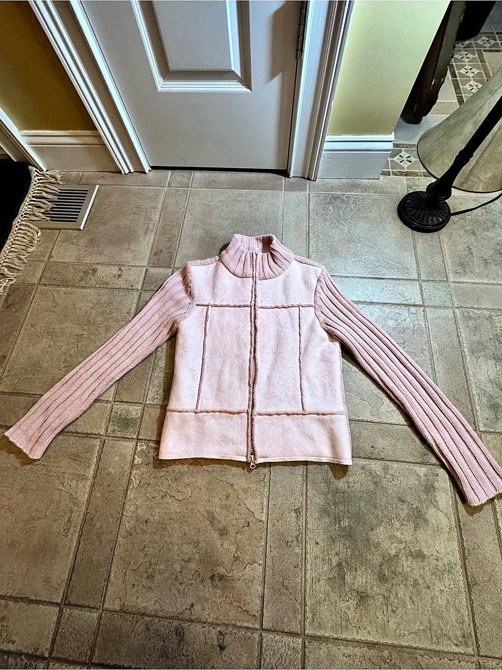 J J Basics Y2K Pink Zip Up
